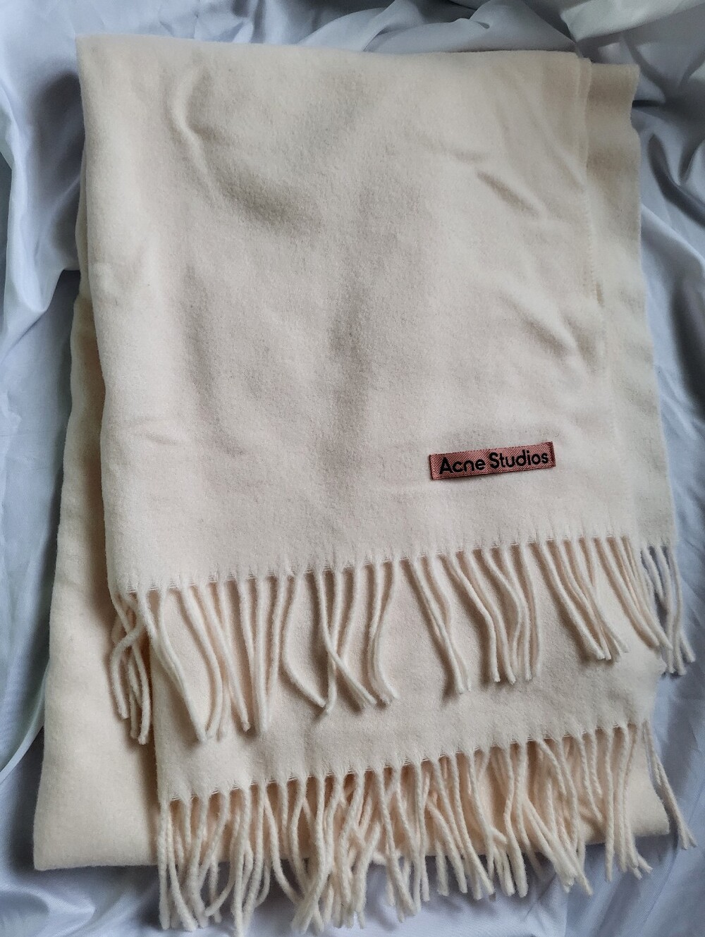 Authentic Acne Studios Cream Scarf